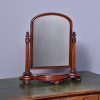 Victorian Mahogany Toilet Mirror.