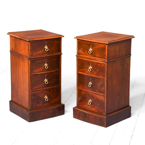 Pair of Victorian Mahogany Small Bedside Chests