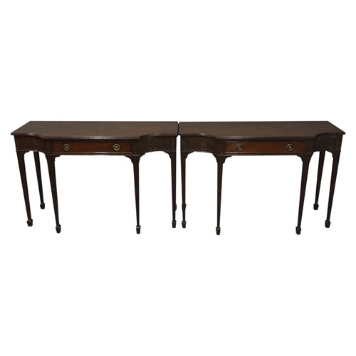 Pair of George III Style Mahogany Side tables