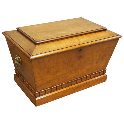 Regency Mahogany Sarcophagus Shaped Wine Cooler