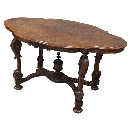 Victorian Burr Walnut Centre Table