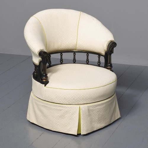 Revolving Upholstered Easy Chair
