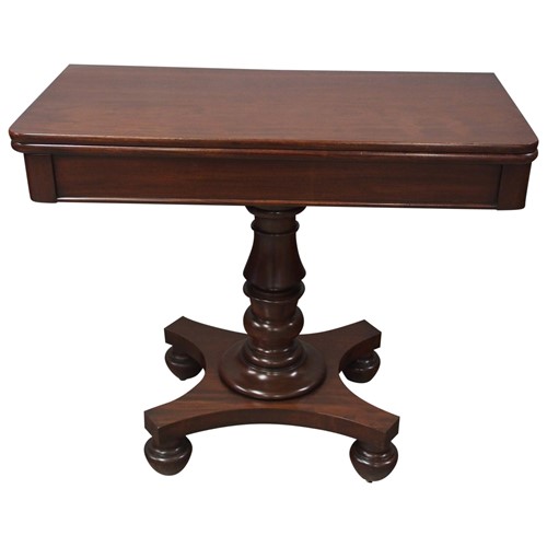 William IV Plum Pudding Foldover Tea Table