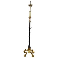 Gilded and Bronze Standard Lamp