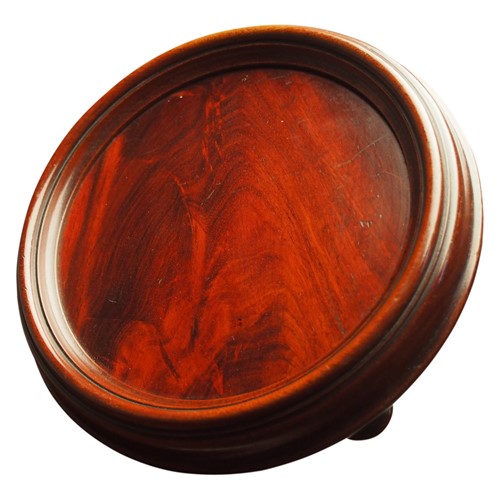 William IV Circular Mahogany Wine Coaster