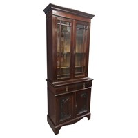 Art Nouveau Mahogany Cabinet Bookcase