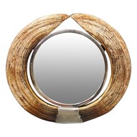 Zoomorphic (Hippopotamus Tusk) Mirror