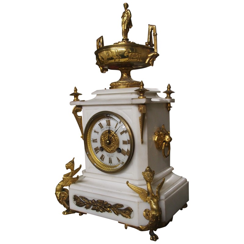 White Marble Mantel Clock by James Ritchie & Son-georgian-antiques-2b-28085-main-637303432794081069.jpg