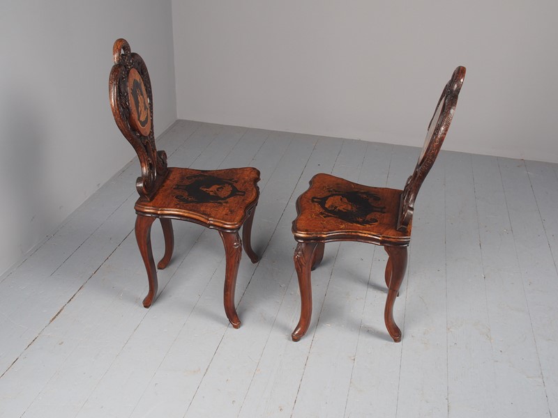 Antique Pair of Black Forest Hall Chairs-georgian-antiques-8-black-forest-antique-chairs-main-637594325683786534.JPG