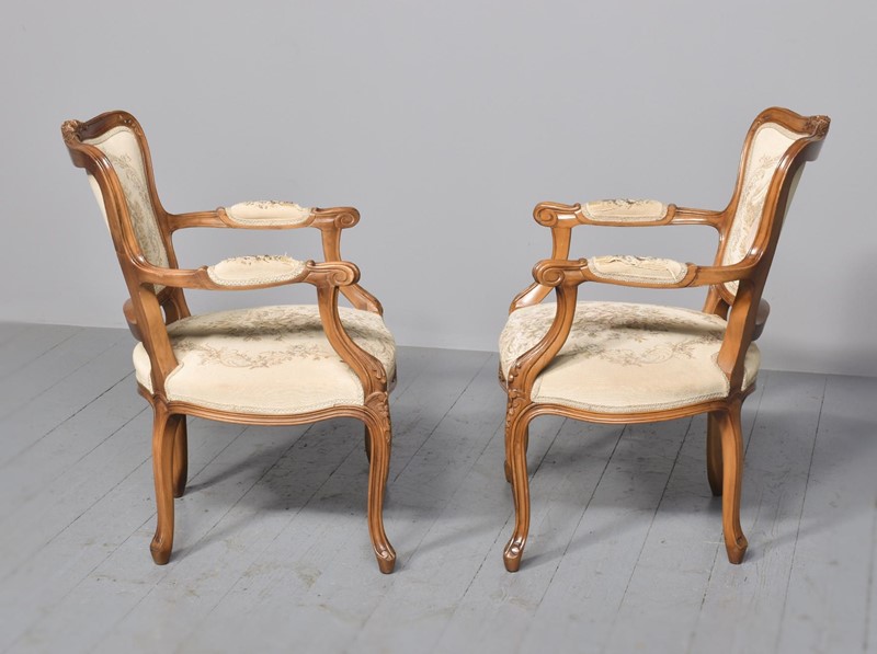 Pair of Louis XV-Style Open Armchairs-georgian-antiques-9-main-637703630855609444.jpg