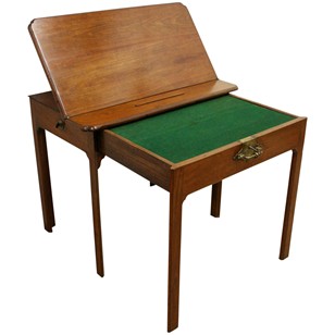 George III Figured Mahogany Architects Desk