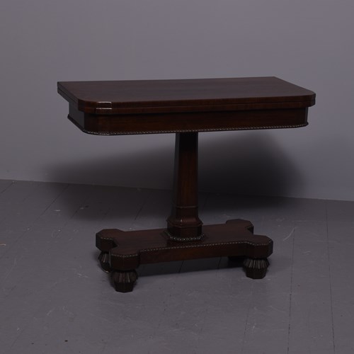 Early Victorian Rosewood Games Table