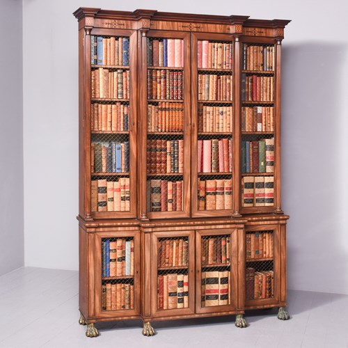 Exhibition Quality Regency 4 Door Cabinet Bookcase