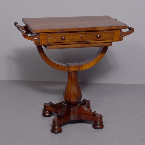 Regency Rosewood Free-Standing Side Or Lamp Table.  