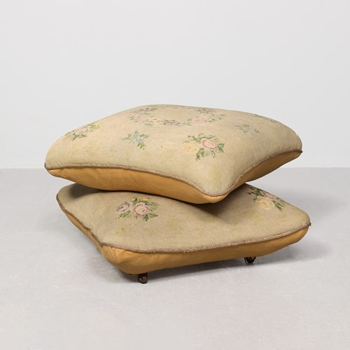 Stylish Two-Part Upholstered Stool
