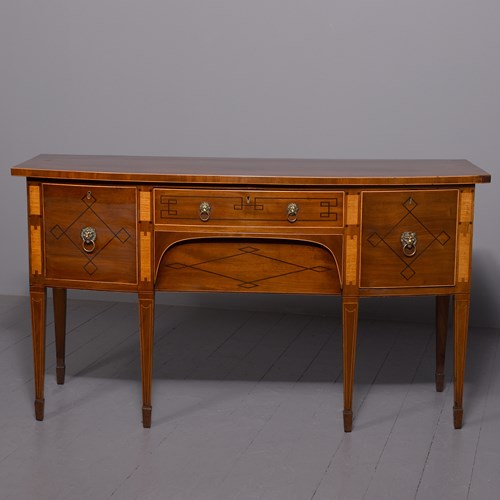 A Quality George III Mahogany And Inlaid Sideboard.