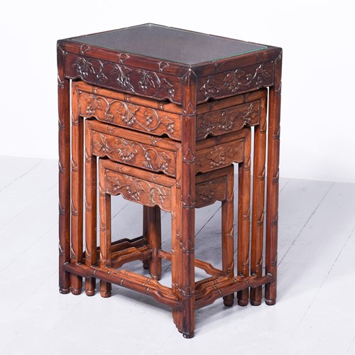 Nest Of 4 Qing Dynasty Chinese Tables