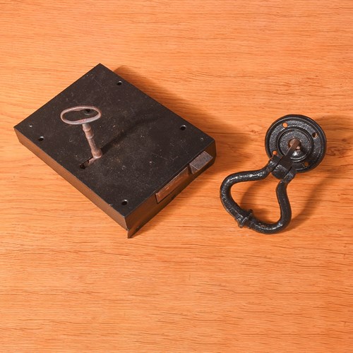 A Named Georgian Rim Lock