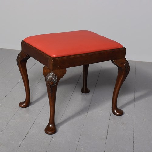George III Style Mahogany Stool With A Drop-In Seat 