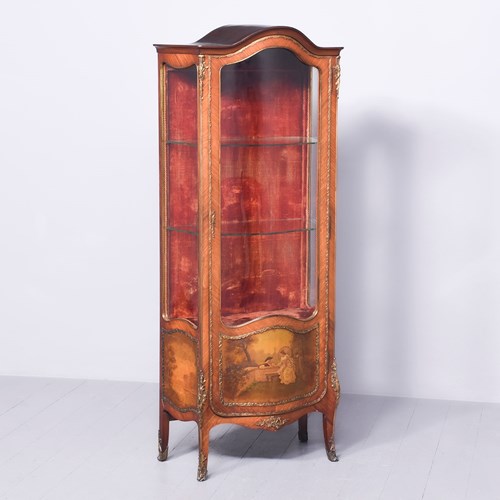 Superior Quality Kingwood Vernis Martin Display Cabinet