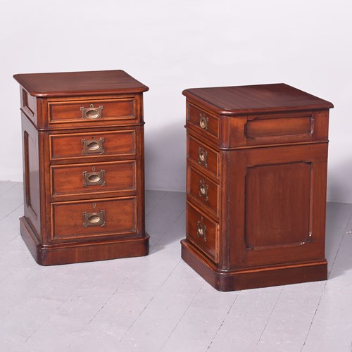 Pair Of Victorian Mahogany Small Chest Of Drawers