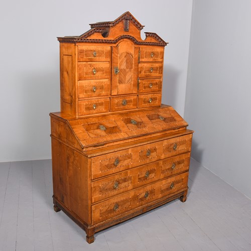 A Joseph II, The Holy Roman Emperor, Walnut Bureau Bookcase
