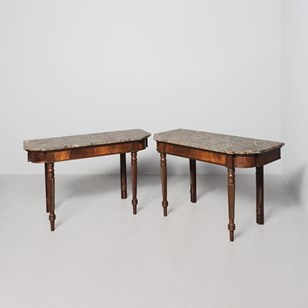William 4Th Mahogany Framed, Break-...