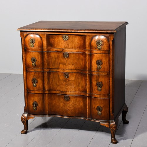 George II Style Walnut Chest Of Drawers