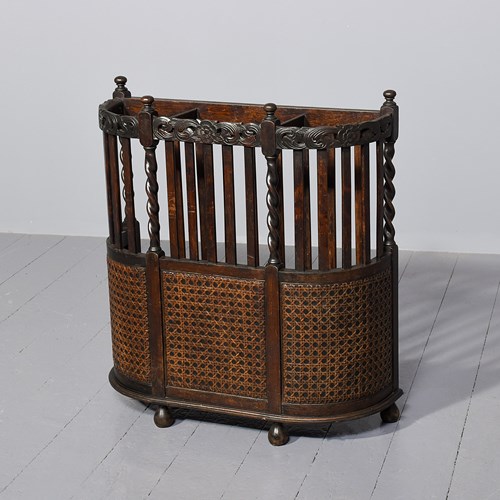 Oak & Bergere Curved Umbrella And Stick Stand