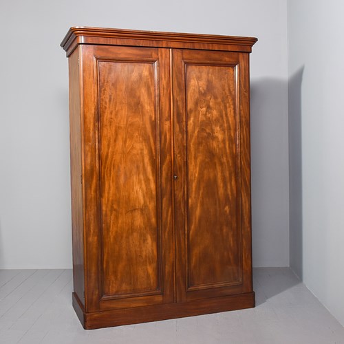 Mid-Victorian Mahogany 2 Door Wardrobe