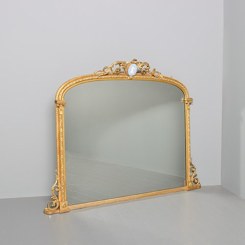 Edinburgh Made Gilded Overmantel Mirror