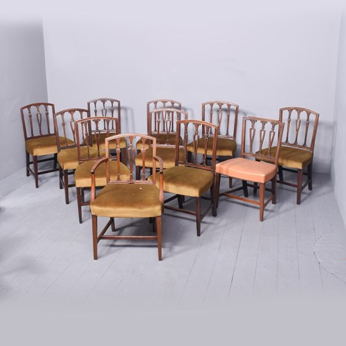 Set Of 10 George III Dining Chairs