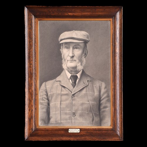 Large Framed Photo-Print Of A Golfer