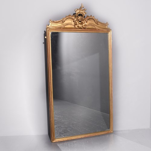 Large Victorian Giltwood Over-Mantle Mirror