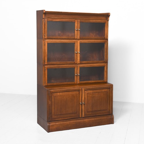 4 Tier Mahogany Sectional Bookcase