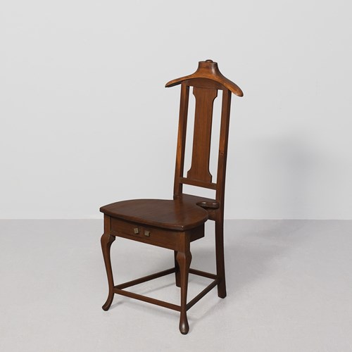 A Rare Patented Mahogany Valet Chair/Stand