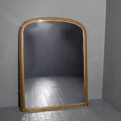 Mid- Victorian Giltwood Over-Mantle Mirror