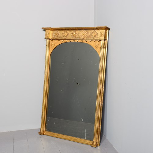 Neat-Sized Regency Period Gilt Pier Mirror