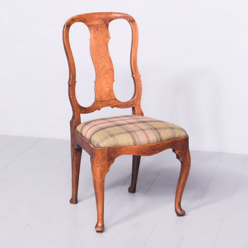 Early Georgian Elm And Fruitwood Country Chair