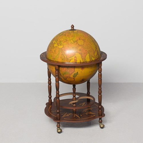 Retro Globe Drinks Trolley 