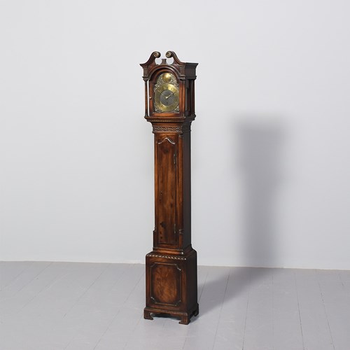 Mahogany Grandmother Clock Of Desirable Dimensions