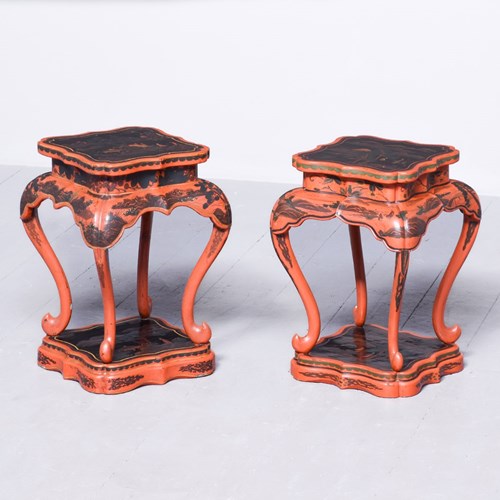 Pair Of Meiji Period Occasional Tables