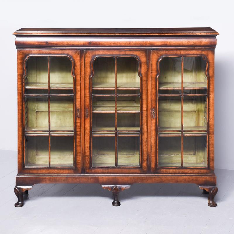 George 1St Style Figured Walnut 3-Door Glazed Bookcase-georgian-antiques-gan-2465-main-638112978649225565.jpg