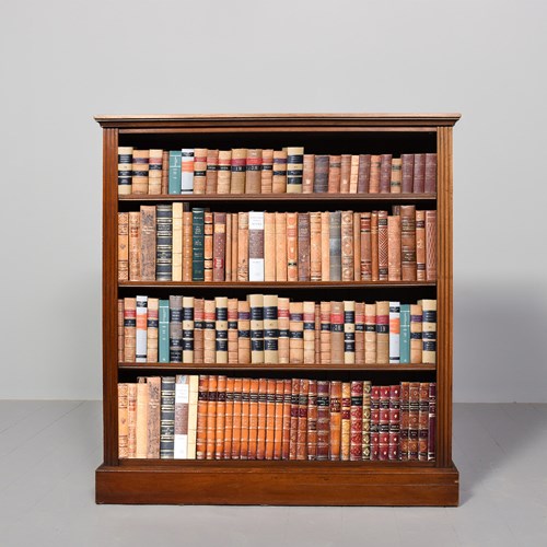 Edwardian Mahogany Open Bookcase