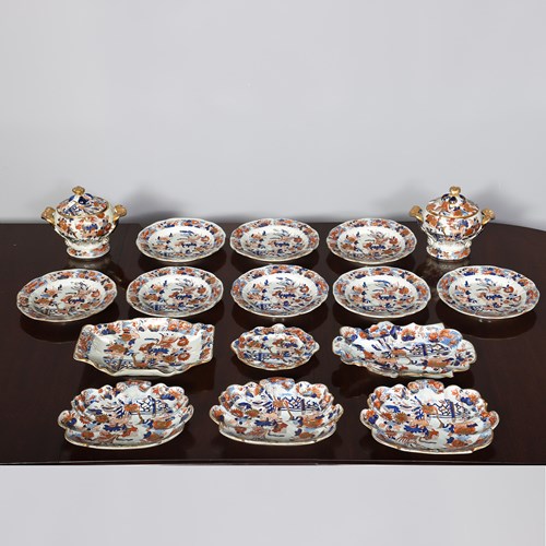 A Richly Patterned Ironstone Part Desert Service