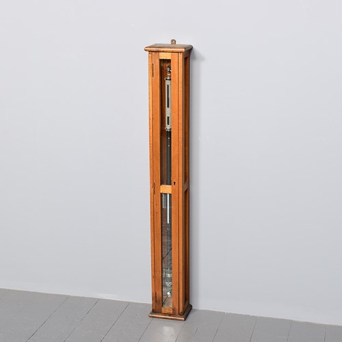 Cased Barometer, Thermometer By 'F Darton & Sons Watford'