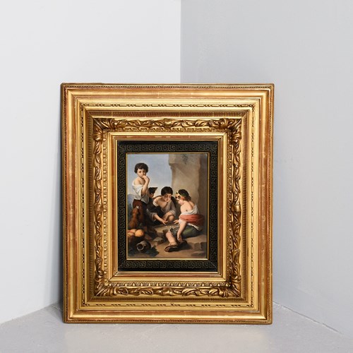 A Very Fine Berlin Or KPM Porcelain Framed Plaque