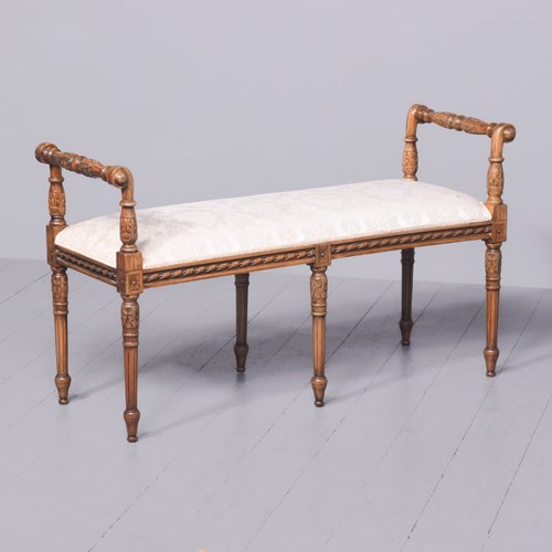 George III Style Duet Or Window Seat