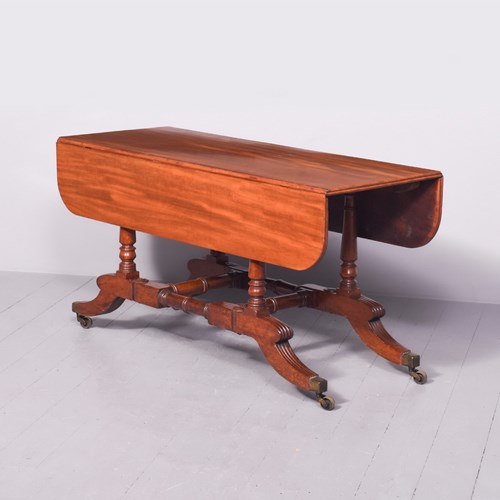 Large Regency Mahogany Sofa Table