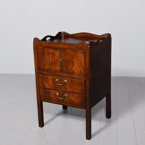George III Inlaid Mahogany Commode